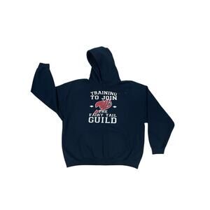 Gildan Heavy Black Hoodie Women’s 2XL ~Training To Join The Fairy Tail Guild